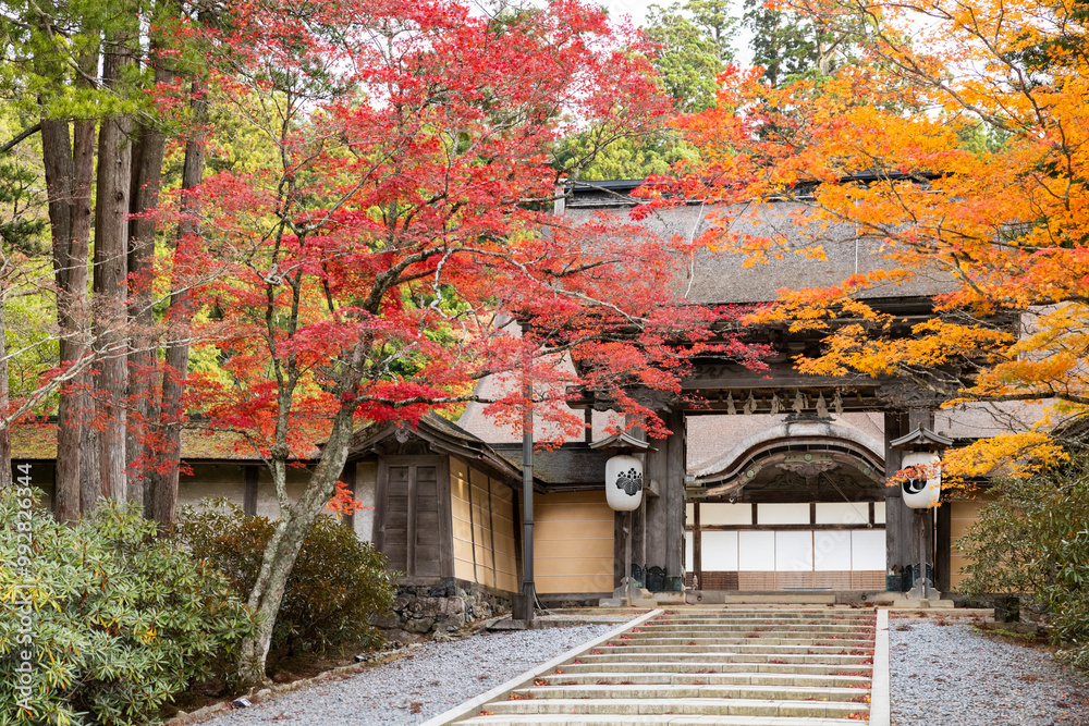 details of Koyasan streets town entrances and roofs details of Koyasan streets town entrances and roofs