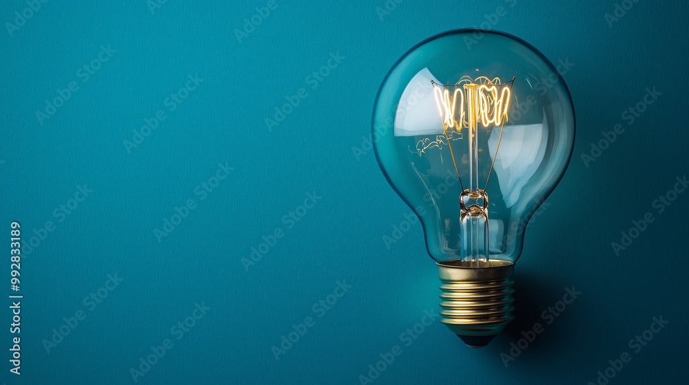 Minimalist Light Bulb for Modern Business Concepts Minimalist Light Bulb for Modern Business Concepts