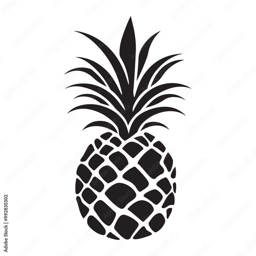 Pineapple natural food icon, Tropical fruit isolated on white background. Symbol of food, sweet, exotic and summer, vitamin, healthy. Nature logo dessert Pineapple natural food icon, Tropical fruit isolated on white background. Symbol of food, sweet, exotic and summer, vitamin, healthy. Nature logo dessert