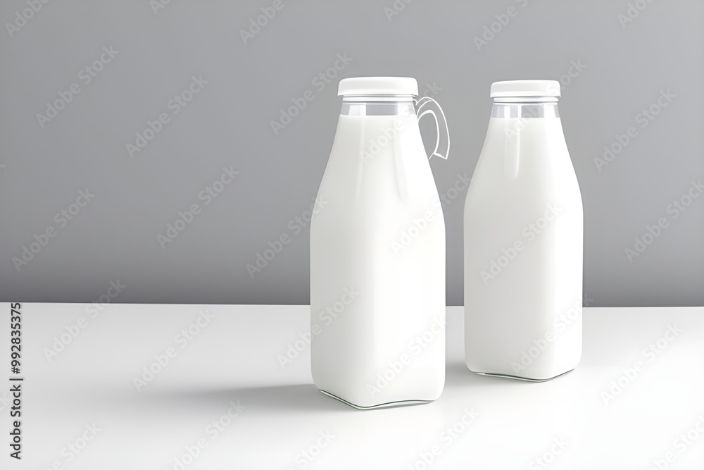 Fresh Milk Isolated on White Background Fresh Milk Isolated on White Background