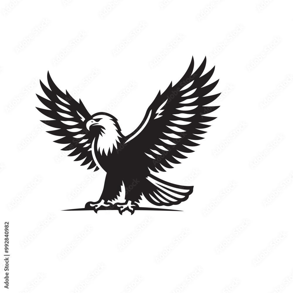Silhouette of an eagle, silhouette of a flying bird., vector eagles collection Silhouette of an eagle, silhouette of a flying bird., vector eagles collection
