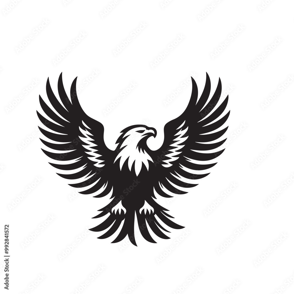 Silhouette of an eagle, silhouette of a flying bird., vector eagles collection Silhouette of an eagle, silhouette of a flying bird., vector eagles collection
