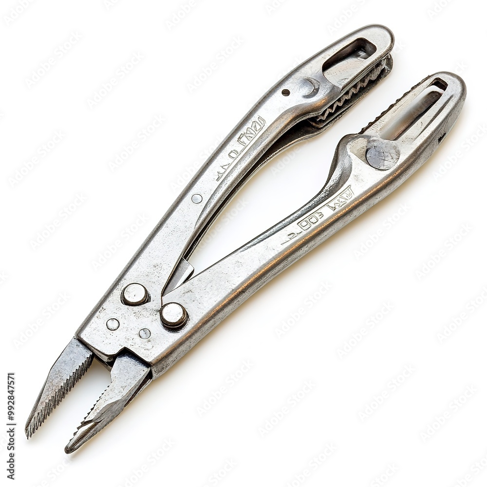 Basic hand toolss, Locking Pliers (Vise-Grips), isolated on white background Basic hand toolss, Locking Pliers (Vise-Grips), isolated on white background