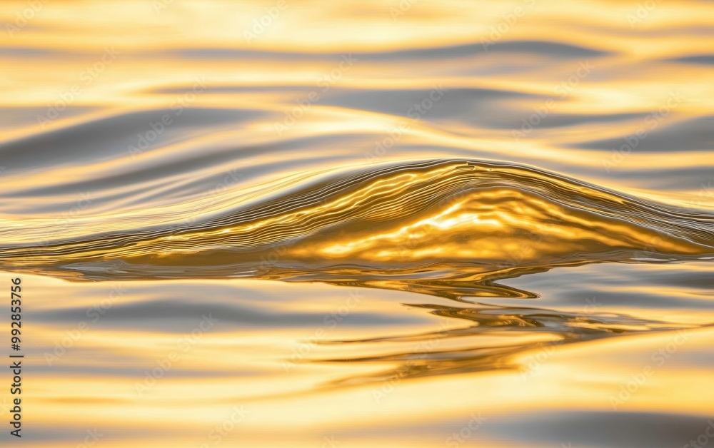 Golden light reflecting off the waves of a calm sea at sunrise, the surface shimmering like liquid gold as the sky begins to brighten Golden light reflecting off the waves of a calm sea at sunrise, the surface shimmering like liquid gold as the sky begins to brighten