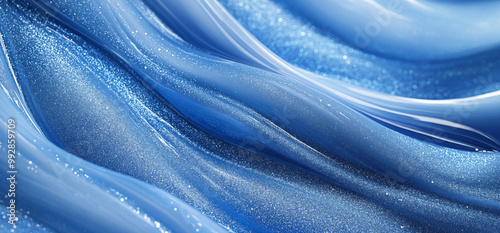 Obraz na płótnie Beautiful blue waves background material
w salonie