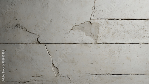 Old concrete wall with a textured, grunge finish in shades of beige and grey, perfect for a vintage backdrop or design element
