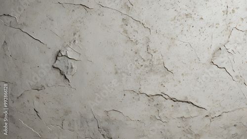 Old concrete wall with a textured, grunge finish in shades of beige and grey, perfect for a vintage backdrop or design element
