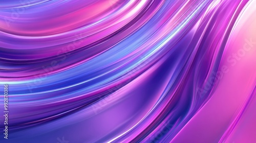 Digital abstract creative background featuring curved lines in vibrant shades of purple and pink Illustration