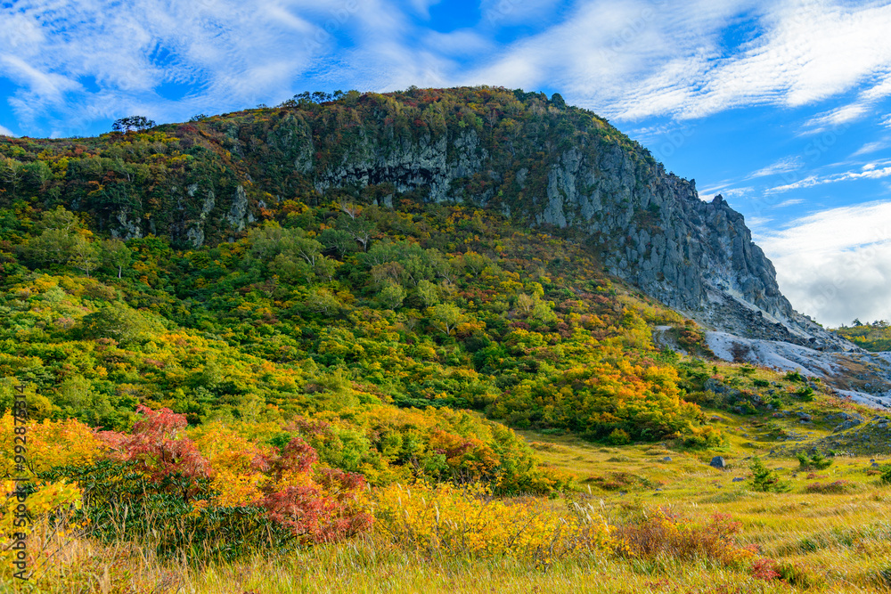 Fototapeta premium 栗駒山 賽の碩