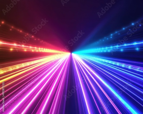 Vibrant abstract laser light backdrop featuring a dynamic design perfect for text placement