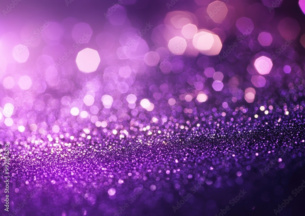Glamorous abstract background featuring a violet hue with shimmering glitter elements Glamorous abstract background featuring a violet hue with shimmering glitter elements