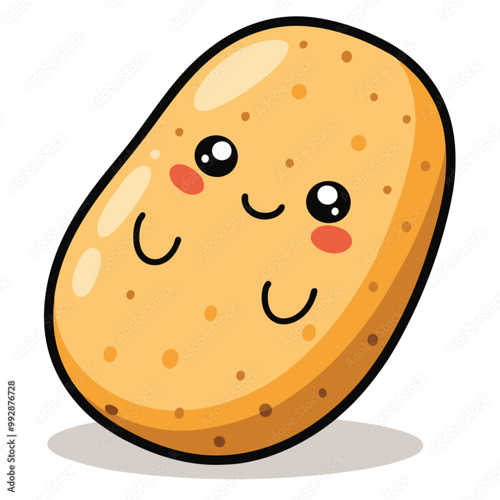 Potato clipart cartoon style vector illustration Potato clipart cartoon style vector illustration