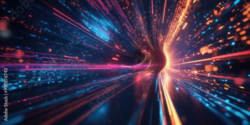 Futuristic abstract background representing energy and speed