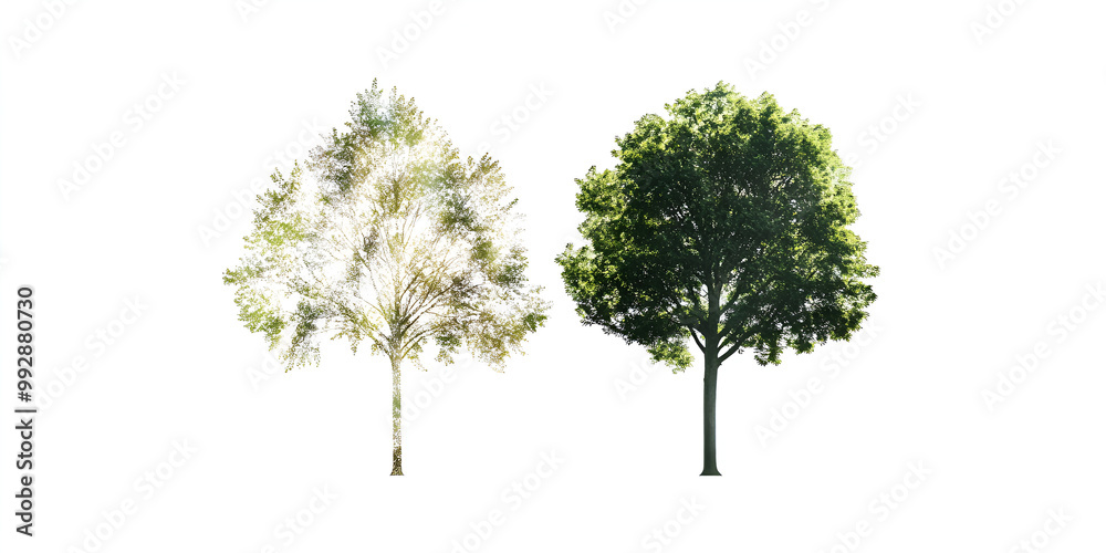 Obraz premium Trees Shaped Recycling Symbol