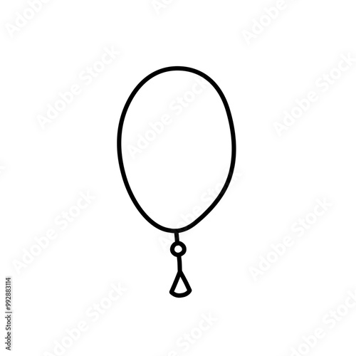hand drawn necklace