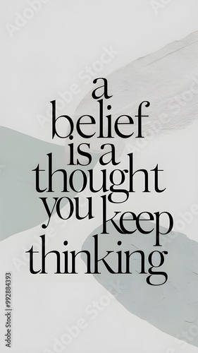 A poster with inspiring phrases for everyday life