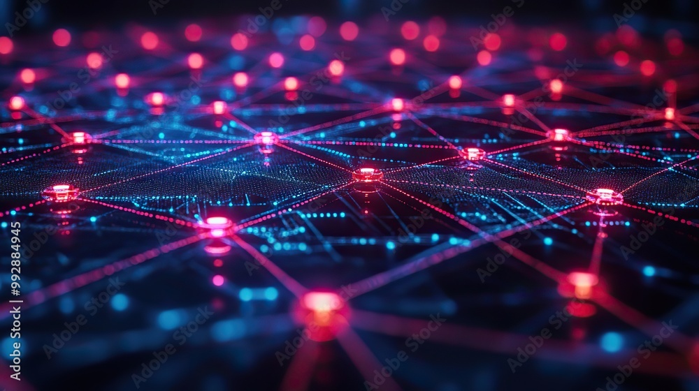 A network of dotted lines connects science and technology in a conceptual background, illustrating innovation and connectivity. A network of dotted lines connects science and technology in a conceptual background, illustrating innovation and connectivity.