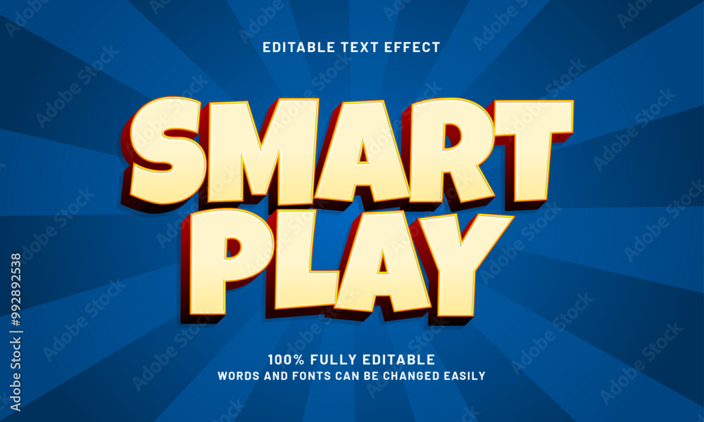 smart play editable text effects with a happy and colorful theme smart play editable text effects with a happy and colorful theme