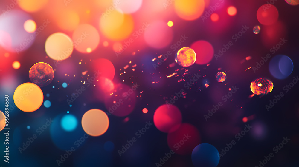 Dreamy colorful background with light spots Dreamy colorful background with light spots