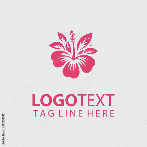 Hibiscus Flower Logo