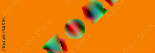 Fluid color geometric shapes abstract background. Vector Illustration For Wallpaper, Banner, Background, Card, Book Illustration, landing page