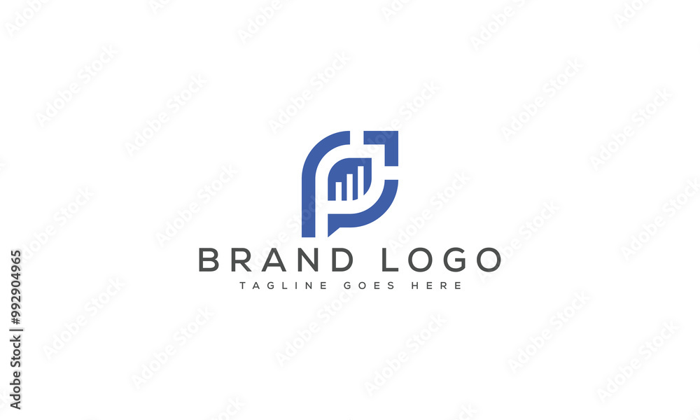 letter P logo design vector template design for brand. letter P logo design vector template design for brand.