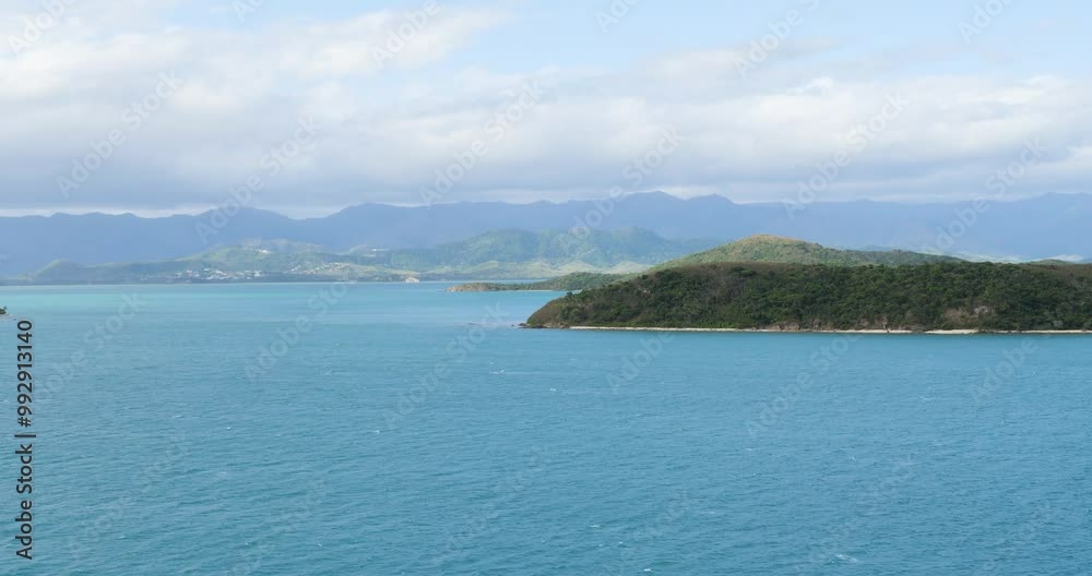 Beautiful view of Noumea, New Caledonia. View of the mountain range. Beautiful view of Noumea, New Caledonia. View of the mountain range.