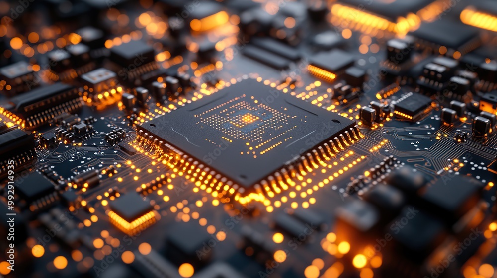 An abstract background of electronic circuit boards and computer components represents the complexity of intelligent technology. An abstract background of electronic circuit boards and computer components represents the complexity of intelligent technology.