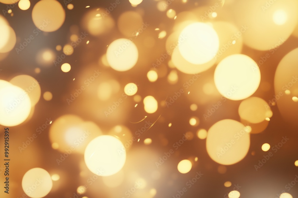 Soft light orbs in shades of gold and cream creating a warm glow Soft light orbs in shades of gold and cream creating a warm glow