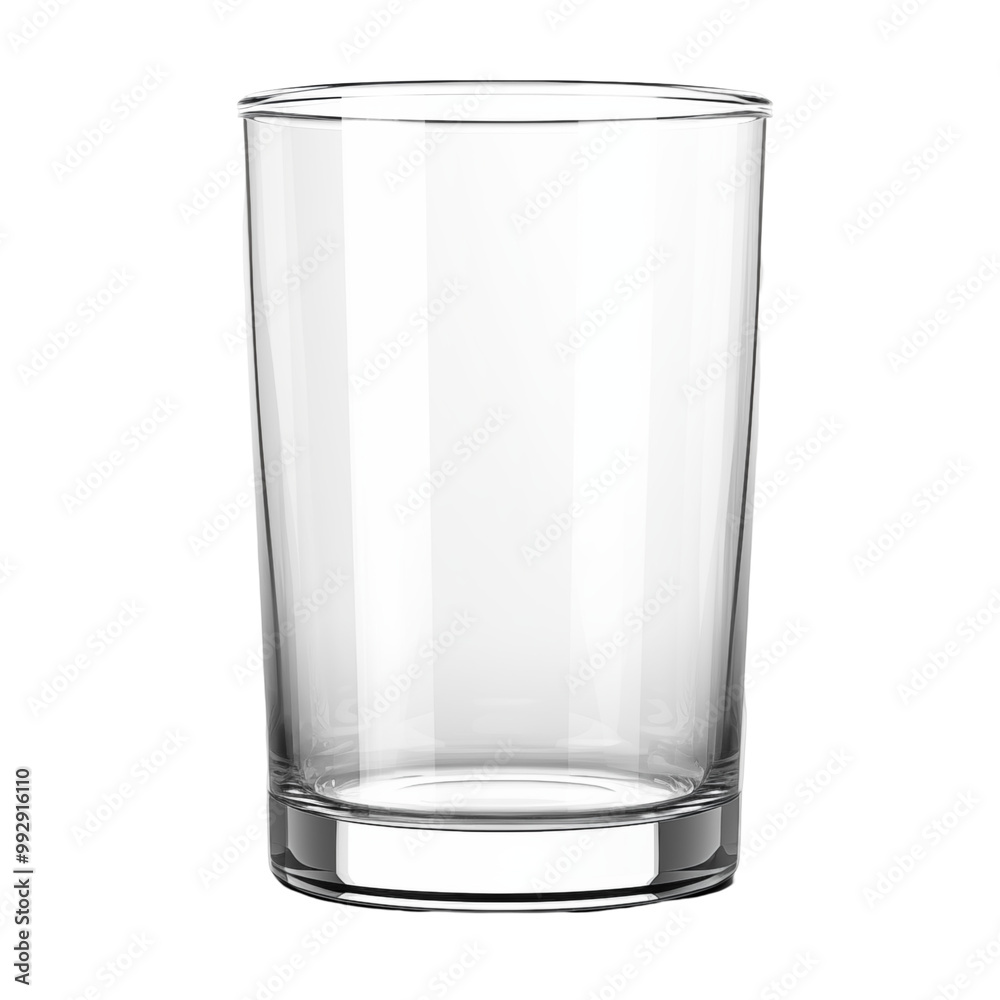 Transparent Glass Cup For Water Or Cold Drinks Isolated On White Background Transparent Glass Cup For Water Or Cold Drinks Isolated On White Background