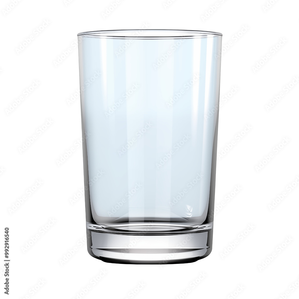 Empty Transparent Drinking Glass On White Background Empty Transparent Drinking Glass On White Background