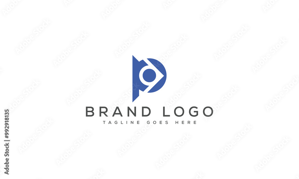 letter P logo design vector template design for brand. letter P logo design vector template design for brand.