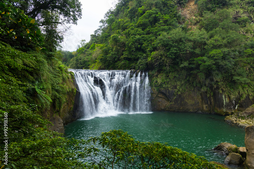 Taiwan Shifen Waterfall in Pingxi District