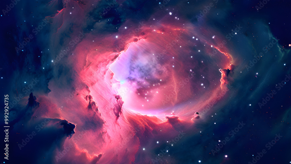 Obraz premium space galaxy background