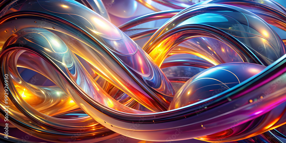 Abstract Metallic Swirls: A mesmerizing, abstract composition of swirling metallic ribbons in vibrant, iridescent hues, creating a captivating and dynamic visual experience. Abstract Metallic Swirls: A mesmerizing, abstract composition of swirling metallic ribbons in vibrant, iridescent hues, creating a captivating and dynamic visual experience.