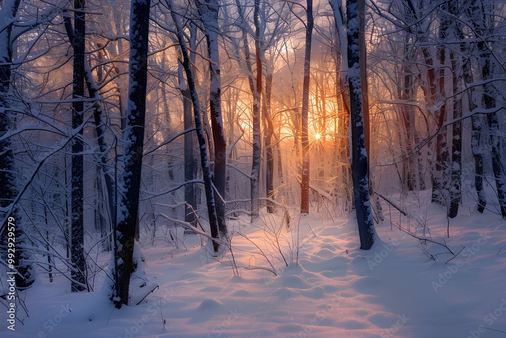 Majestic sunrise in the winter mountains landscape.
Majestic sunrise in the winter mountains landscape.