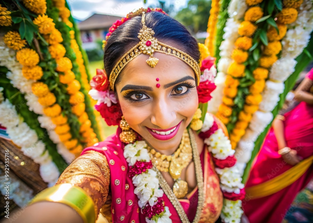 Elegant Hindu Wedding Invitation Video with Traditional Elements and Vibrant Cultural Aesthetics Elegant Hindu Wedding Invitation Video with Traditional Elements and Vibrant Cultural Aesthetics