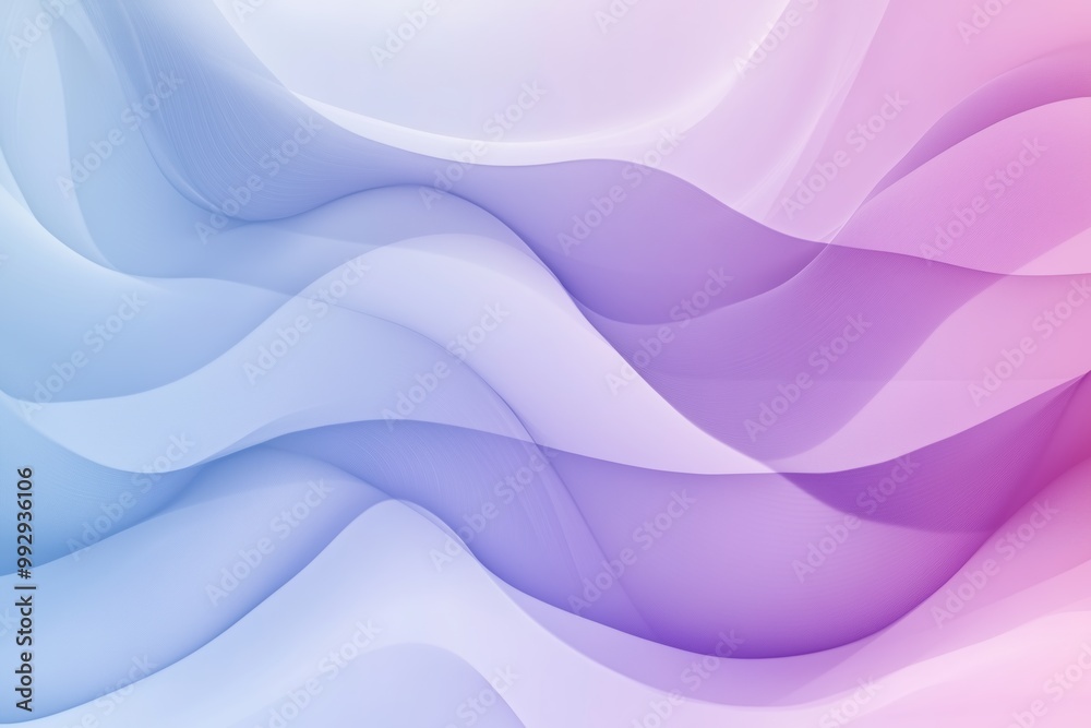 Softly curved lines in a minimalist background with a gradient from light blue to violet Softly curved lines in a minimalist background with a gradient from light blue to violet
