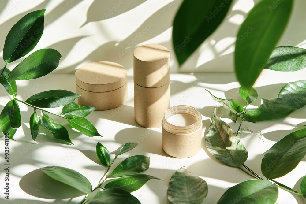 Eco-Friendly Minimalist Product Packaging Display Eco-Friendly Minimalist Product Packaging Display