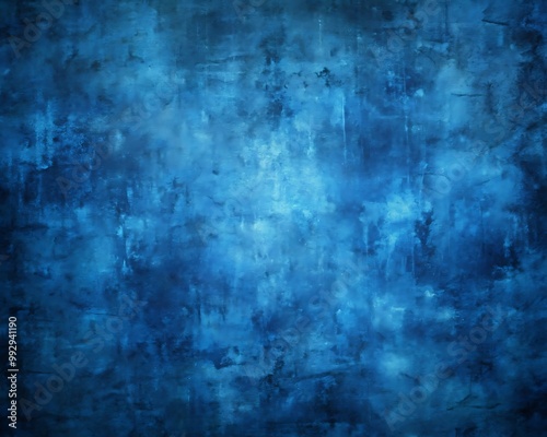 Blue grunge background, Wallpaper, Photo or Texture for post banner. Ai Gegerated