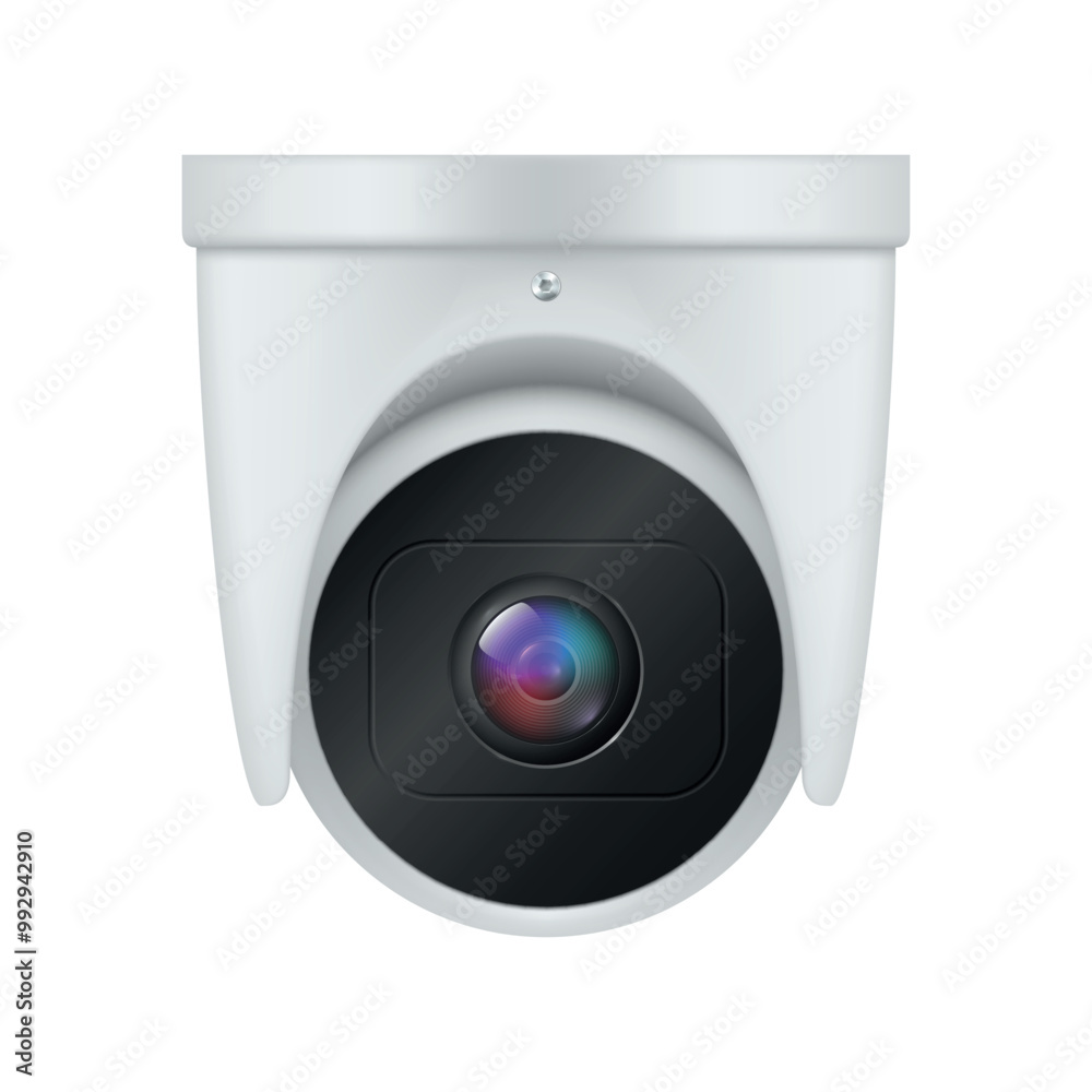 CCTV camera for video surveillance and privacy control realistic vector illustration CCTV camera for video surveillance and privacy control realistic vector illustration
