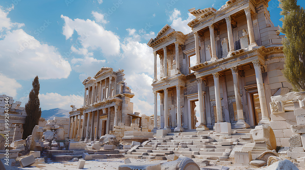 Obraz premium classic and spacious royal building