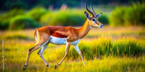 In its natural habitat, a distinctive odd-toed ungulate displays graceful poise, highlighting its unique photo