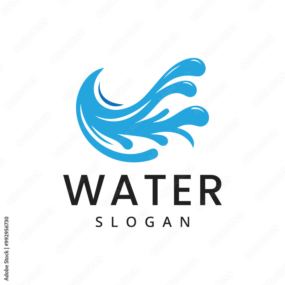 Water logo design illustration idea Water logo design illustration idea