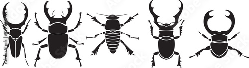 Set bugs. Hand drawn vector illustration	