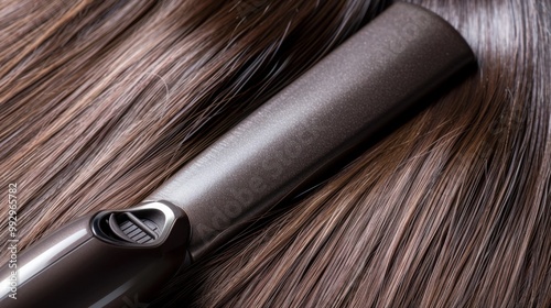 Flat Irons: Versatile heated tools with smooth plates for straightening hair, equipped with adjustable temperature controls for optimal styling results.
 photo