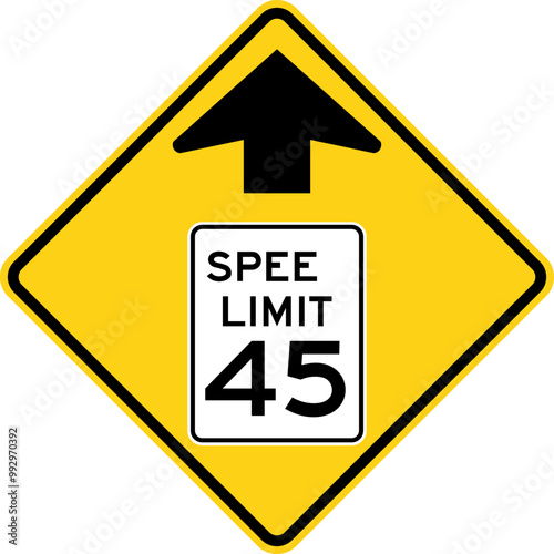 Wallpaper Mural Speed limit ahead. Advance Traffic Control Signs: Stop, Yield, Traffic Lights Ahead, Speed Limits, Draw Bridge, Ramp Meter, and Traffic Using Shoulder. Road signs in the United States. Torontodigital.ca