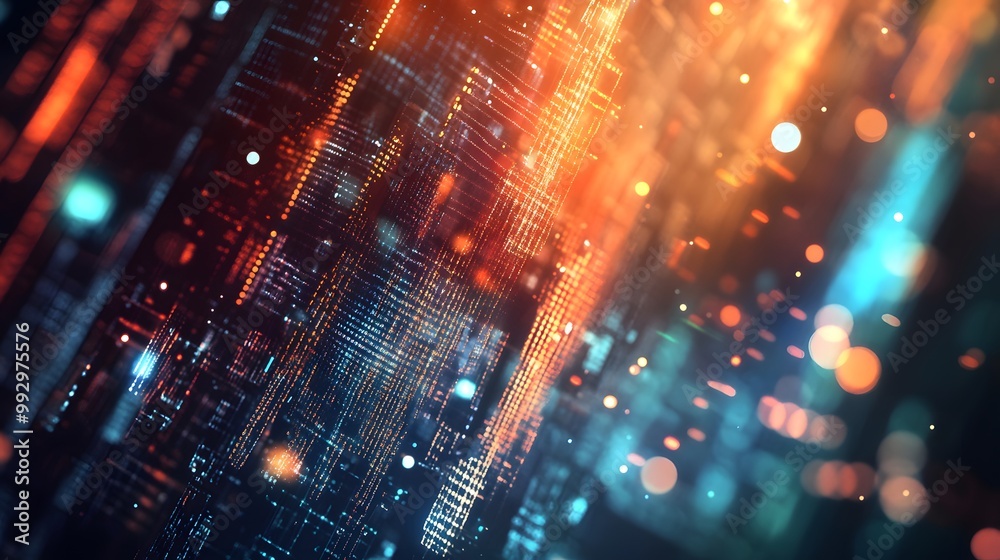 Fototapeta premium abstract futuristic data computer technology business background. 