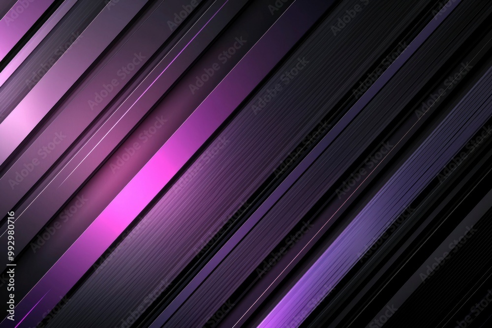 Obraz premium Abstract Diagonal Pattern with Purple and Black Stripes