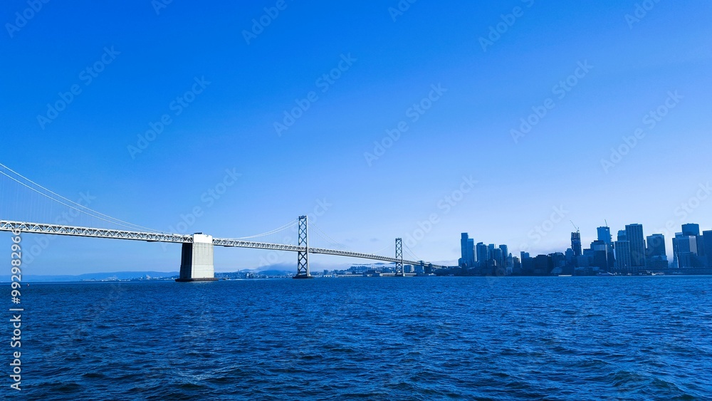Fototapeta premium Breathtaking Scenic Views Ocean Bridges City